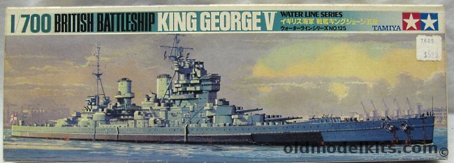 Tamiya 1/700 HMS King George V British Battleship, WLB 125-800 plastic model kit